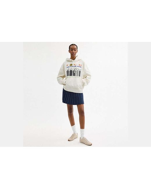 COACH Black Relaxed Collage Hoodie