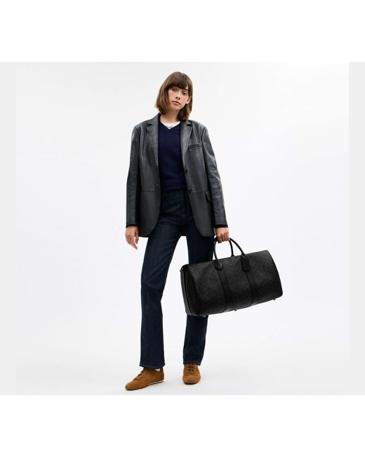 COACH Black Compass Bag 50