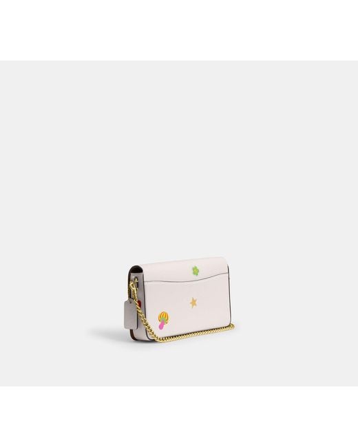 COACH Black Mila Crossbody Bag With Sticker Print