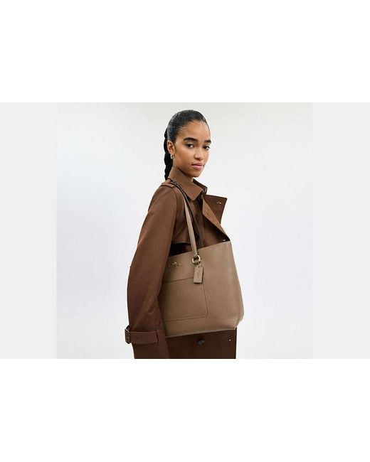 COACH Black Station Tote Bag