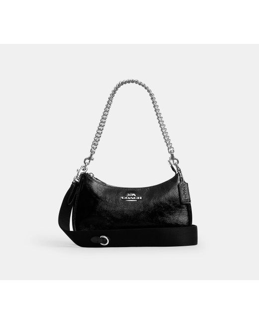 COACH Black Teri Shoulder Bag With Pouch
