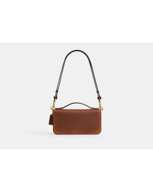 COACH Black New York Elora Top Handle Crossbody Bag