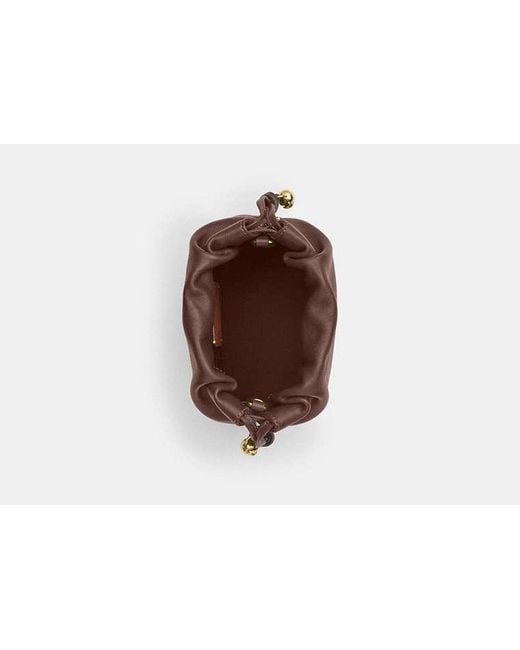 COACH Black Faye Mini Drawstring Bag