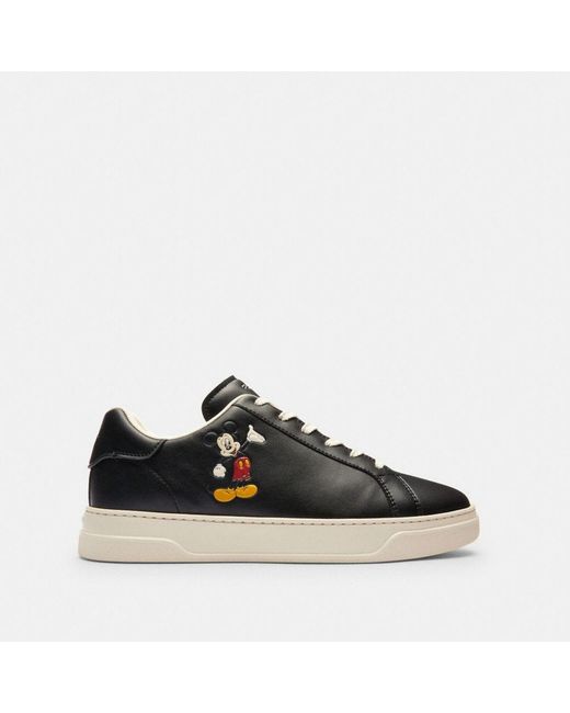 COACH Black Disney X High Line Sneaker With Mickey Mouse for men
