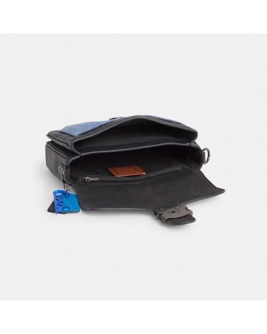 COACH Blue Upcrafted Soft Tabby Multi Crossbody In Signature Leather for men
