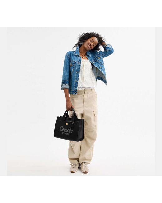 COACH Black Cargo Tote