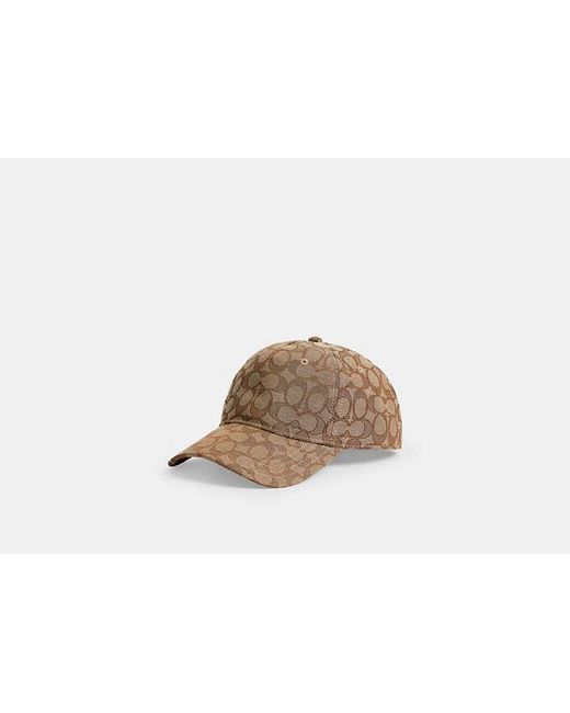 COACH Black Signature Jacquard Baseball Hat