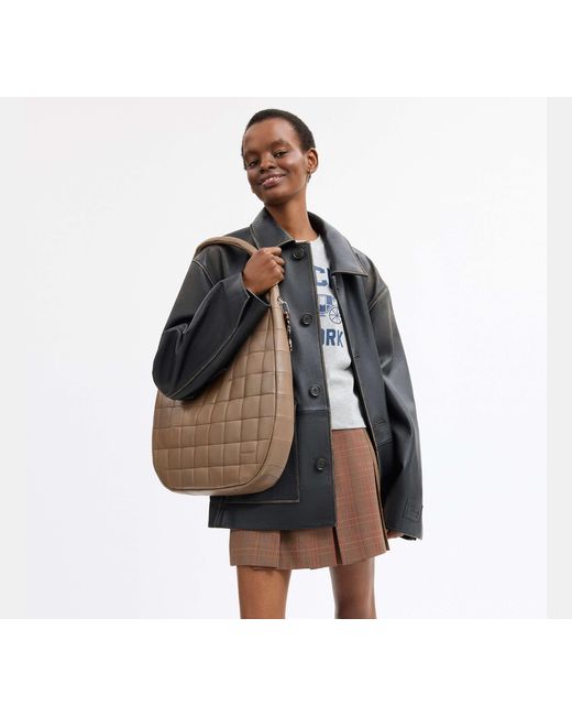 COACH Black Alter/Ego Large Crescent Shoulder Bag