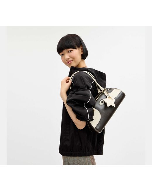 COACH Black Bowling Shoulder Bag