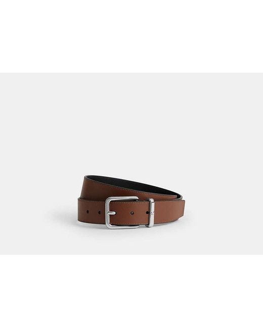 COACH Black Harness Buckle Belt for men