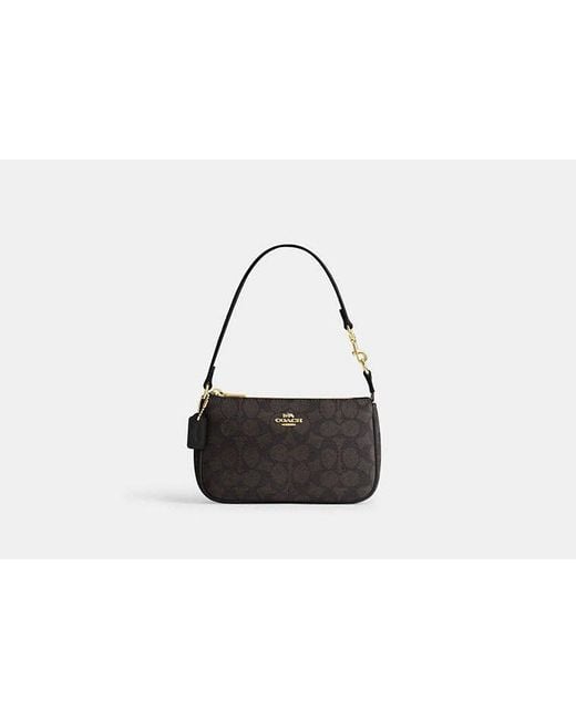 COACH Black Nolita 19 Aus Signature-Canvas