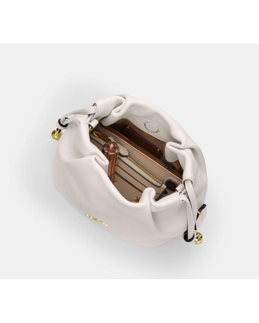 COACH Black Faye Mini Drawstring Bag