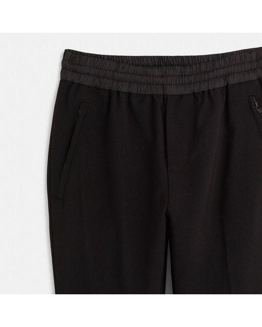 COACH Black Restored Pleated Pants for men