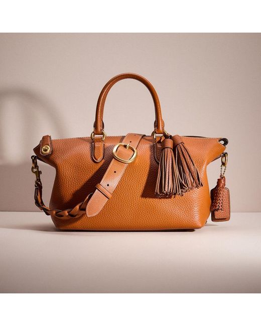 COACH Brown Upcrafted Soho Satchel