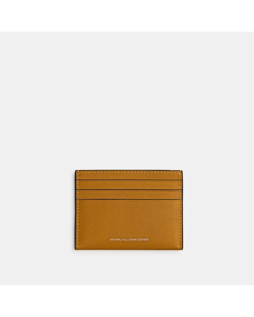 COACH Natural Card Case for men