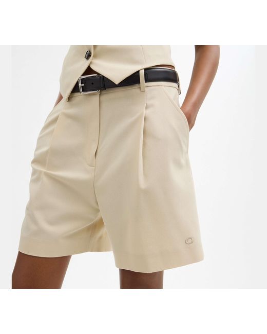 COACH Black Tailored Shorts