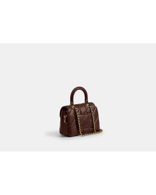 COACH Black Tabby Top Handle Bag With Quilting