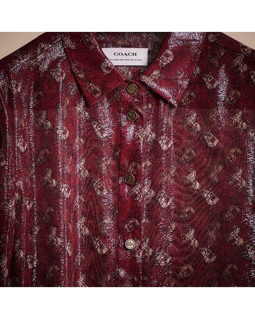 COACH Restored Horse And Carriage Print Shirt