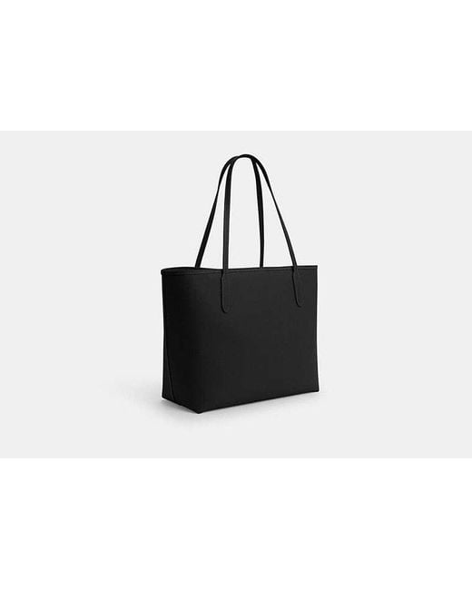 COACH Black City Tote Bag