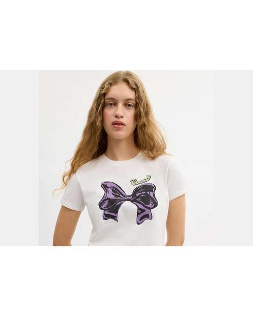COACH Black Bow T-Shirt