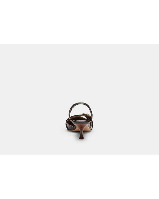 COACH Black Margot Slingback