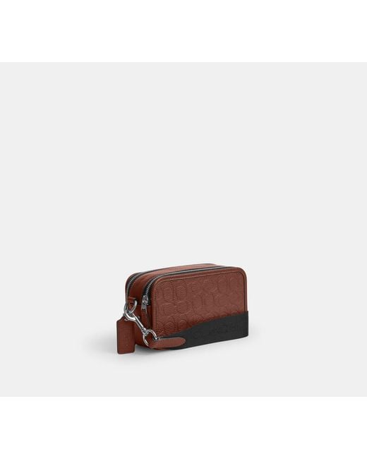 COACH Brown Wyatt Crossbody Bag for men