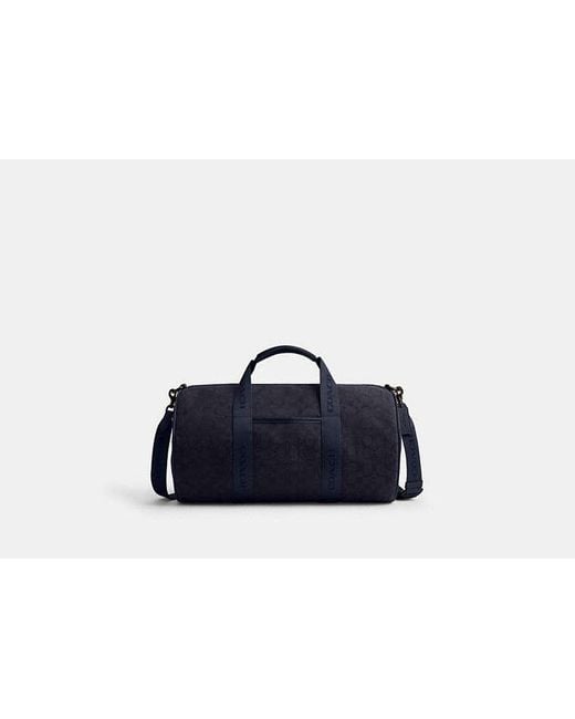 COACH Theo Reisetasche Aus Signature Jacquard in Blue für Herren