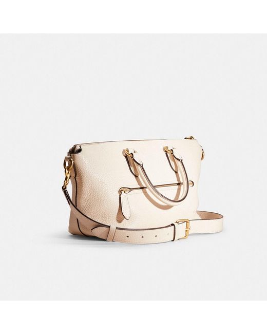 COACH Natural Restored Cara Satchel