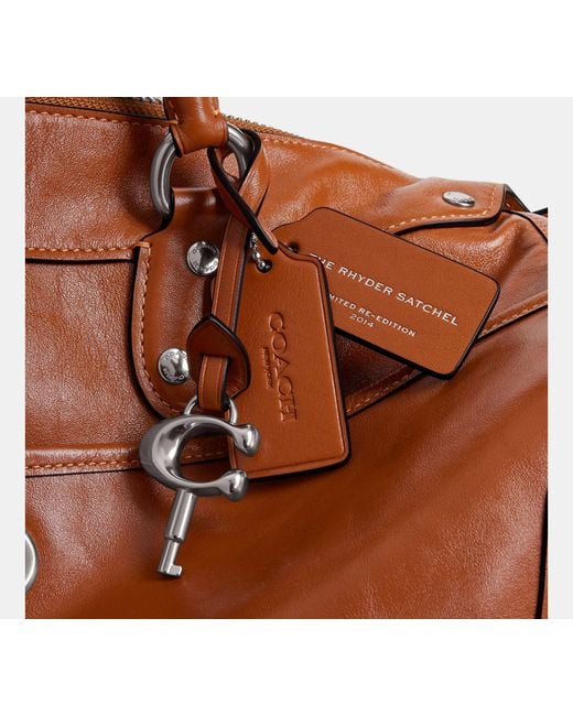 COACH Brown Rhyder Satchel Bag 38