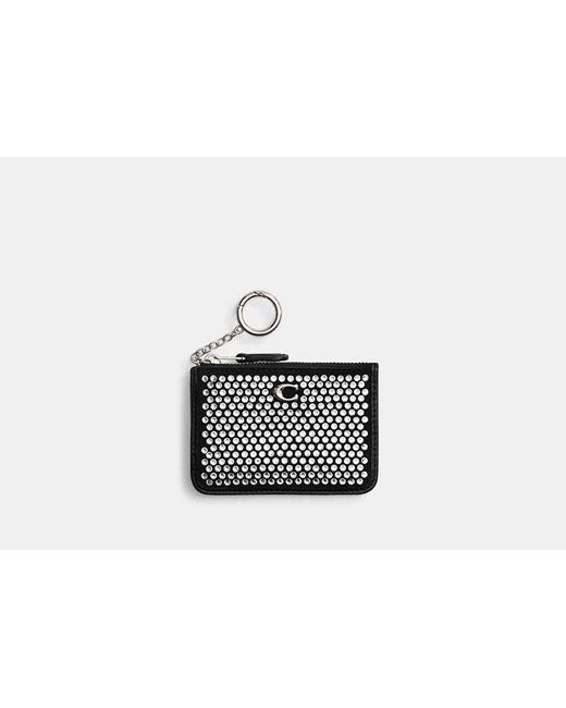 COACH Black Essential Mini Id Card Case With Crystal