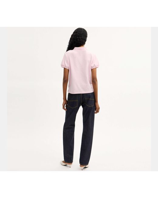 COACH Black Coach Script Shrunken Polo