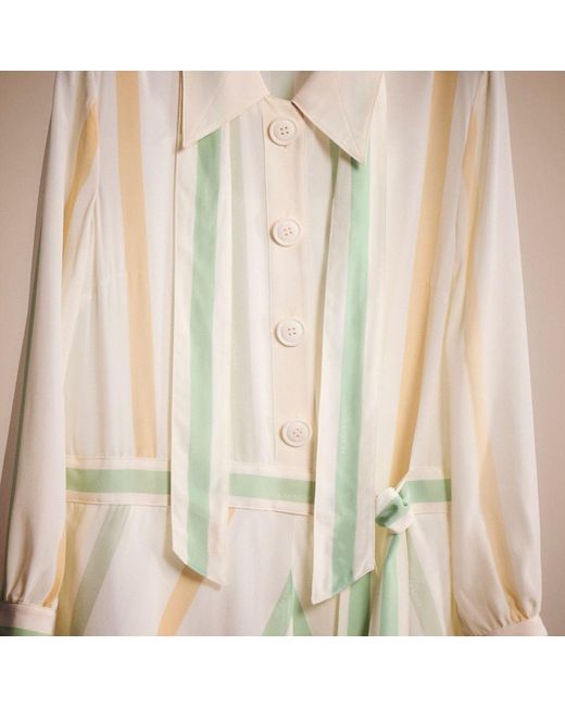 COACH Natural Restored Twenties Shirt Dress