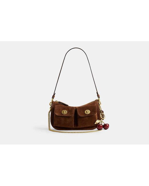 Sac Waverly À Double Fermeture Turnlock COACH en coloris Black