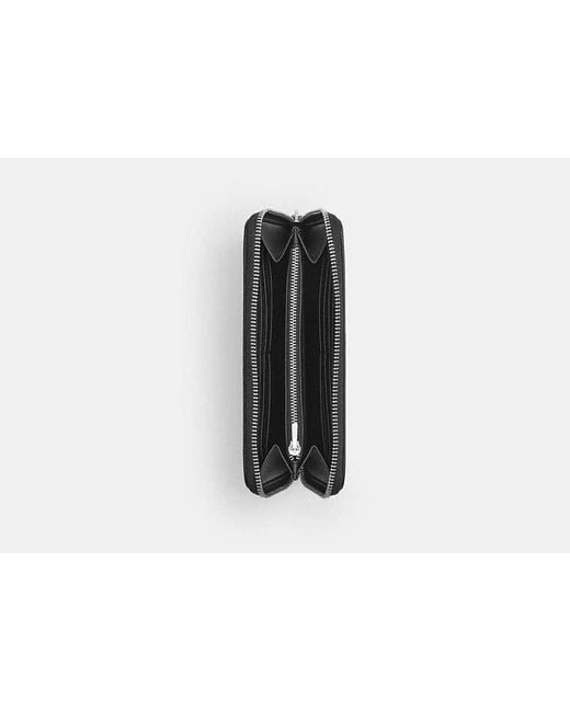 COACH Black Accordion Wallet for men