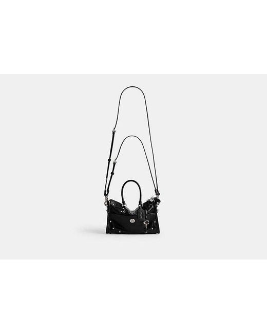 COACH Black Rhyder Satchel Bag 24