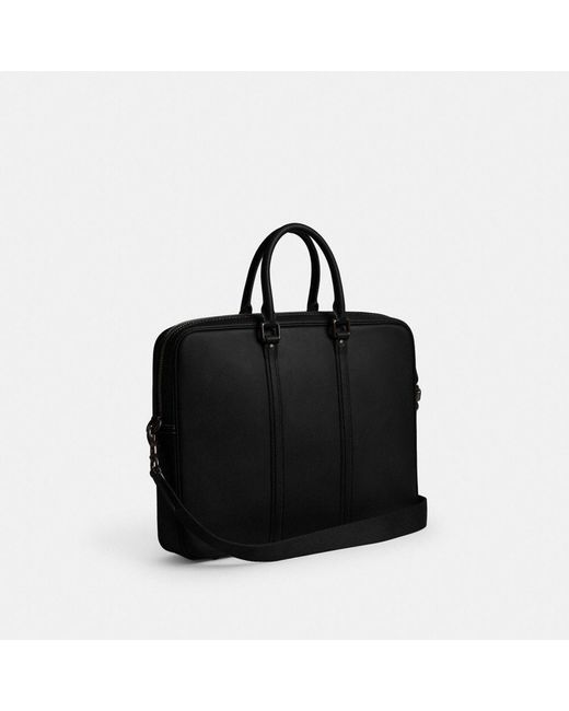 COACH Black Metropolitan Workbag for men