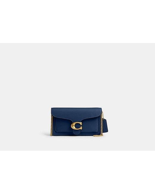 COACH Blue Tabby Chain Clutch