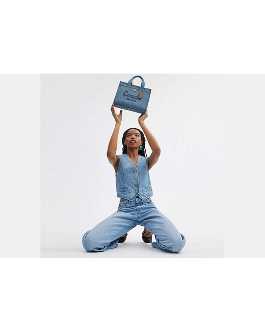 Sac Cabas Cargo COACH en coloris Blue