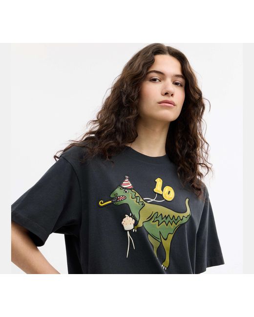 COACH Black Rexy 10Th Birthday Relaxed T-Shirt