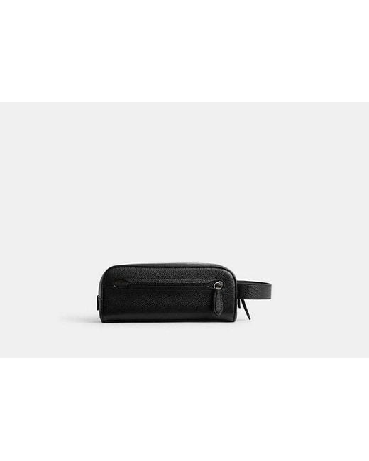 COACH Black Travel Kit for men