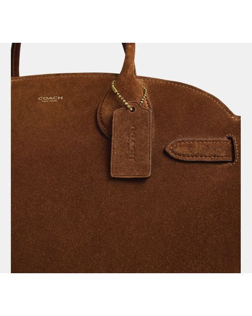 COACH Brown Soft Empire Carryall Bag 40