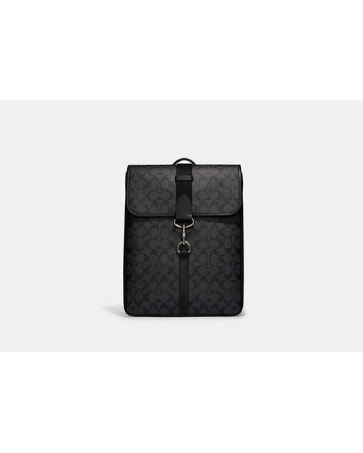 COACH Black Blaine Backpack for men