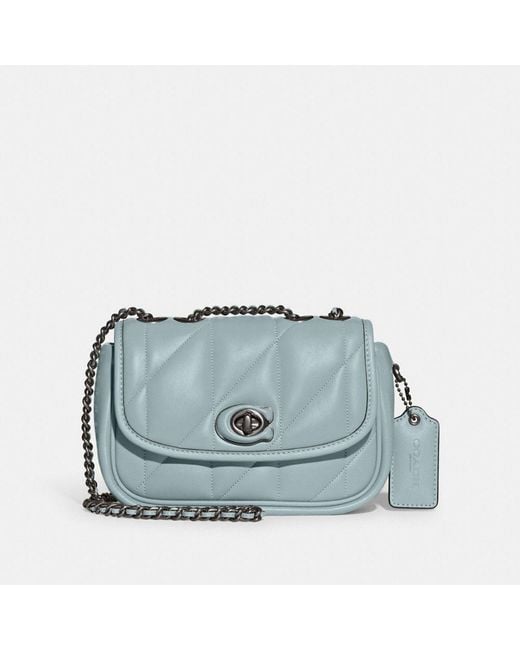 COACH Leather Pillow Madison Shoulder Bag 18 With Quilting in Blue Lyst Canada