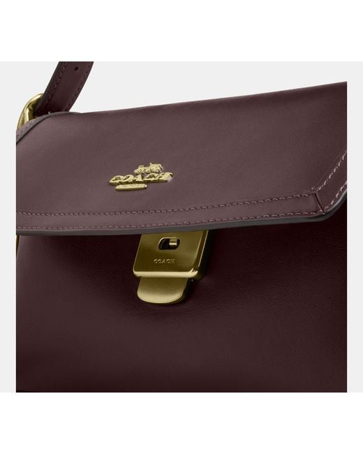 COACH Black Etta Flap Shoulder Bag