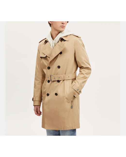 COACH Natural Trench Coat for men