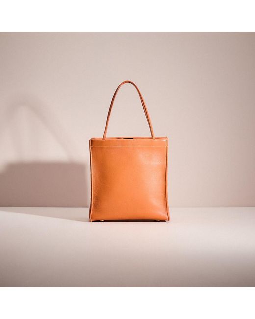 COACH Orange Vintage Cashin Carry Dinky Bag
