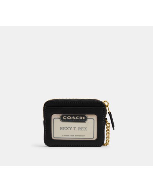 COACH Black Essential Chain Card Case