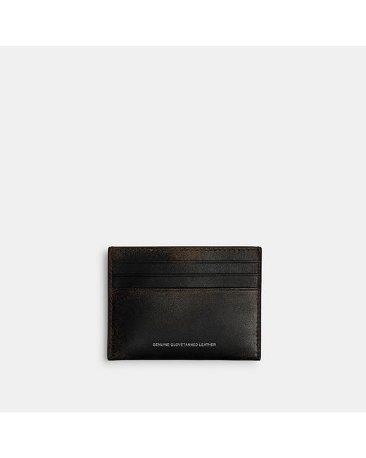 COACH Black Card Case for men