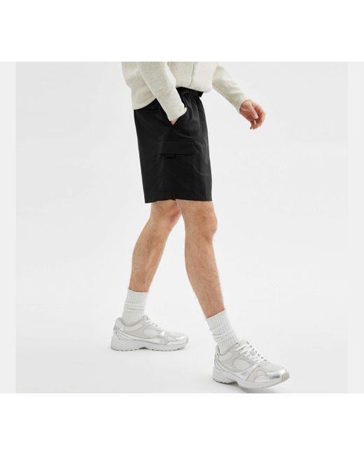 COACH Black Nylon Utility Short for men