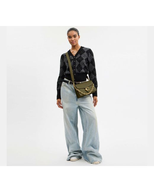 COACH Black Chain Tabby Shoulder Bag